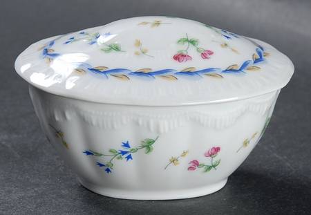 Artois Bleu Box-Oval/With Lid-Mini 3"