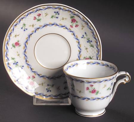 Artois Bleu Footed Demitasse Cup & Saucer Set
