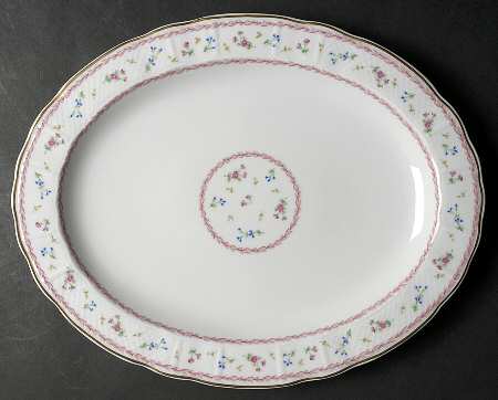 Artois Rose 15" Oval Serving Platter