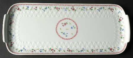 Artois Rose 15" Oblong Cake Plate