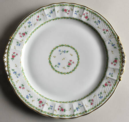 Artois Vert (Versailles Shape) Handled Cake Plate