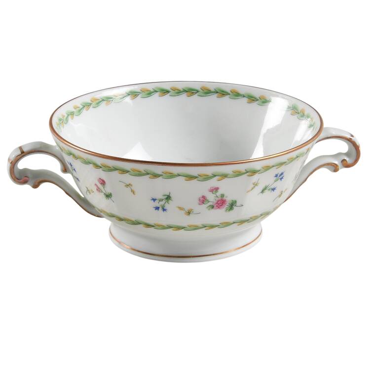 Artois Vert (Versailles Shape) Footed Cream Soup Bowl