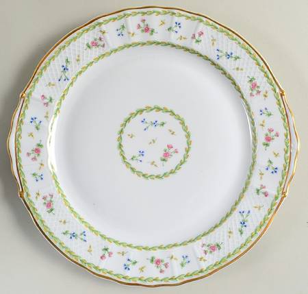 Artois Vert (Versailles Shape) Handled Cake Plate