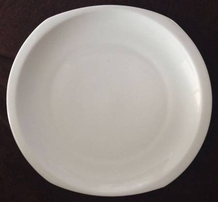 Aries White Luncheon Plate