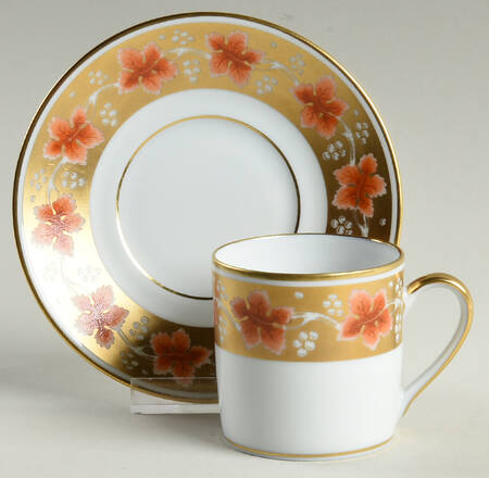 Bacchanale Flat Demitasse Cup & Saucer Set
