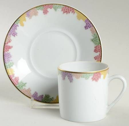 Bel Ami Flat Demitasse Cup & Saucer Set