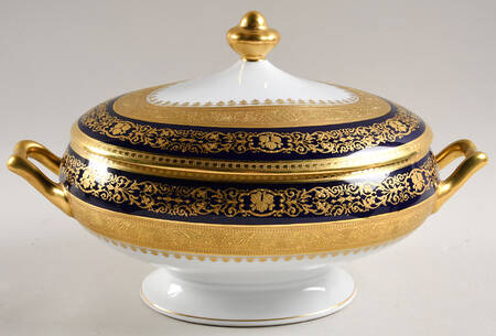 Beaugency Cobalt Oval Tureen & Lid