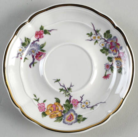 Bengali (Cream, Regence) Saucer for Flat Cup