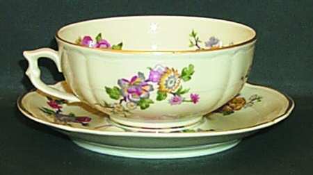 Bengali (Cream, Regence) Breakfast Cup & Saucer Set