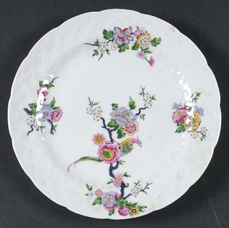 Bengali (White, Vannerie) Salad Plate