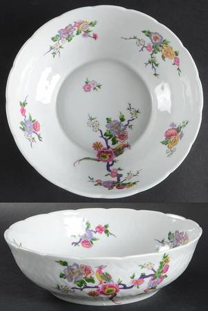 Bengali (White, Vannerie) 7" Round Vegetable Bowl