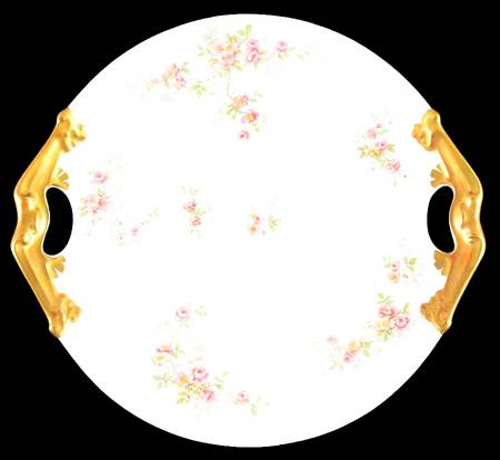 BER130 Handled Cake Plate