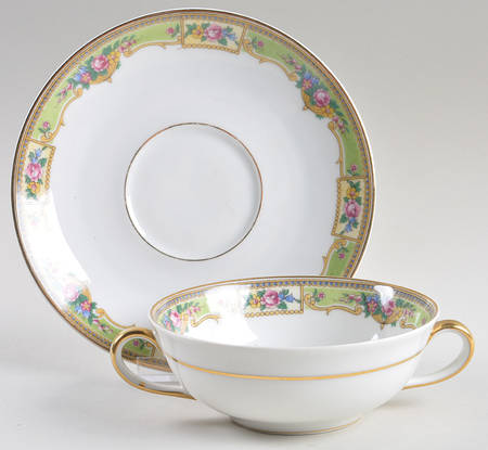 BER24 Flat Cream Soup Bowl & Saucer Set