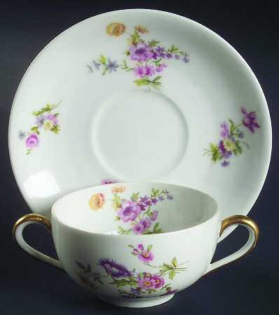 BER3 Flat Bouillon Cup & Saucer
