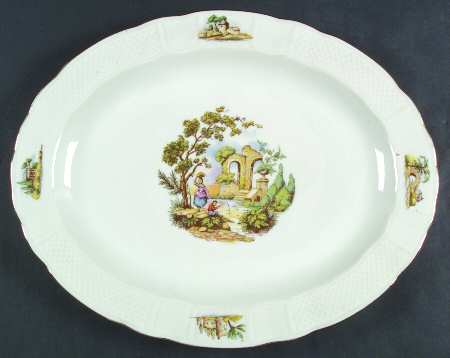 BER4 15" Oval Serving Platter