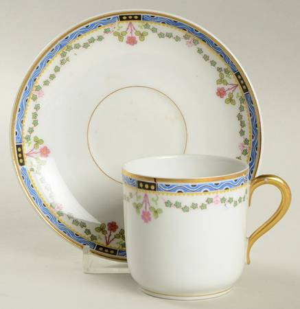 BER45 Flat Demitasse Cup & Saucer Set