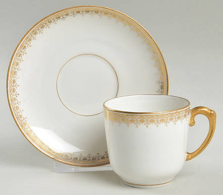 BER48 Flat Demitasse Cup & Saucer Set