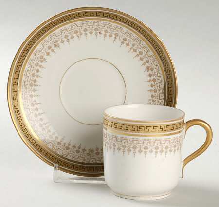 BER6 Flat Demitasse Cup & Saucer Set