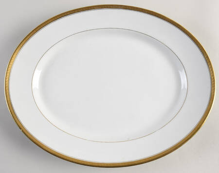 BER67 13" Oval Serving Platter by Bernardaud