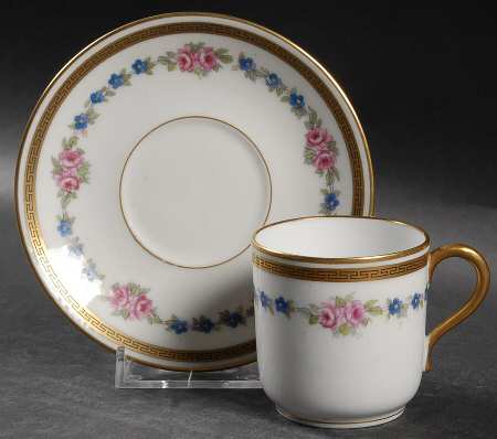 BER7 Flat Demitasse Cup & Saucer Set