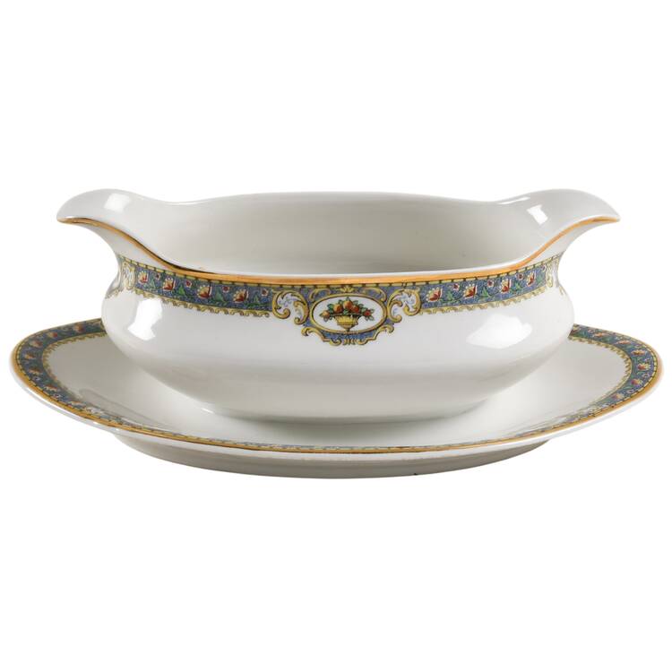 BER79 Gravy Boat with Attached Underplate