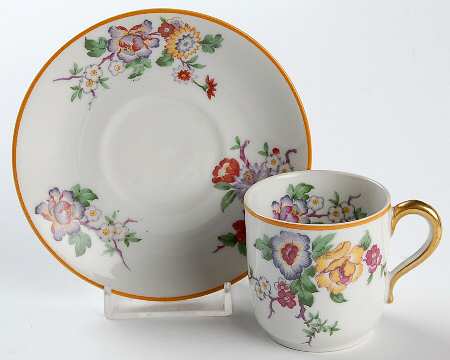 BER84 Flat Demitasse Cup & Saucer Set