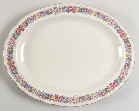 BER86 15" Oval Serving Platter