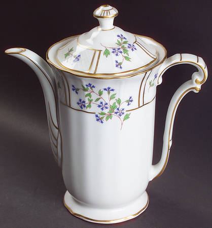 Bleuets Coffee Pot & Lid