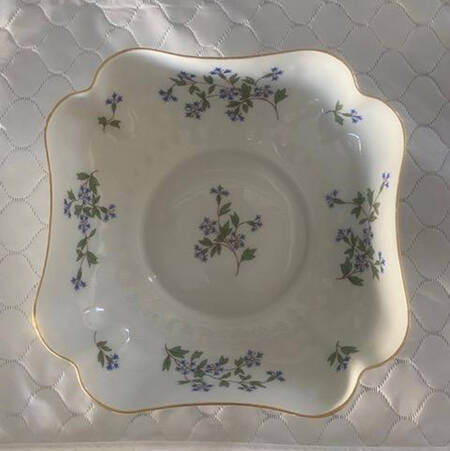 Bleuets 7" Square Bowl