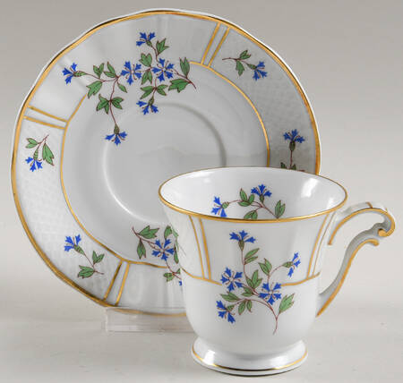 Bleuets Footed Cup & Saucer Set