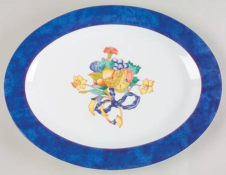 Borghese 15" Oval Serving Platter by Bernardaud