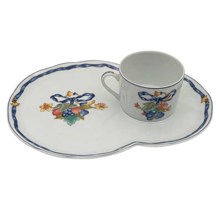 Borghese Snack Plate & Regular Flat Cup