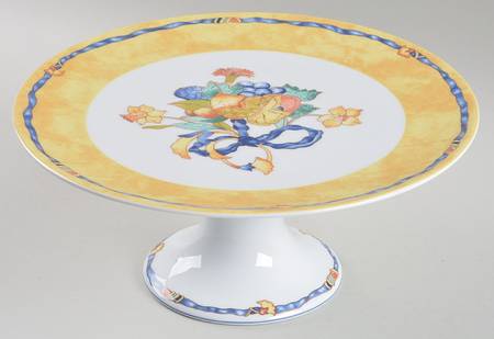 Borghese 10" Diameter Pedestal Cake Stand by Bernardaud