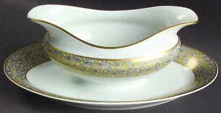 Boston Gravy Boat with Attached Underplate