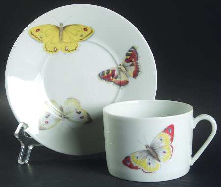 Butterfly (Smooth) Flat Cup & Saucer Set