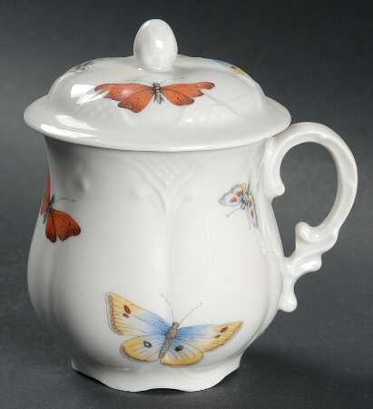 Butterfly (Smooth) 2 Pc Pot de Creme w/Lid & Base