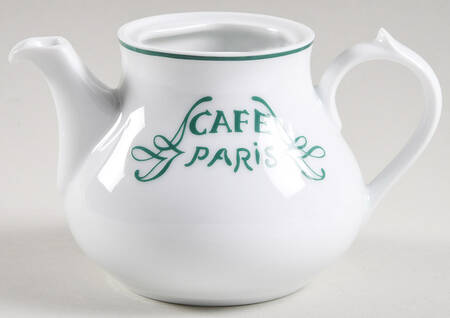 Cafe Paris Green Individual Teapot No Lid