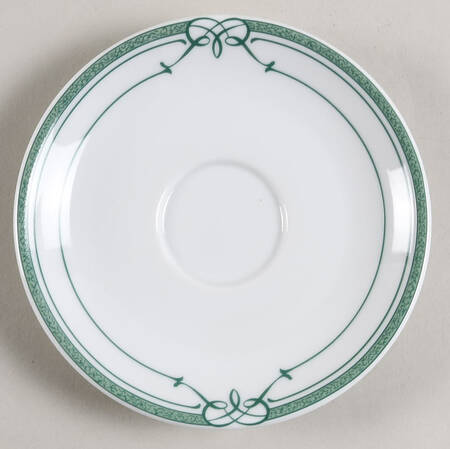 Cafe Paris Green Saucer for Flat Cup