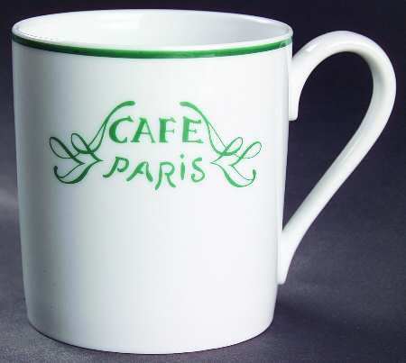 Cafe Paris Green Mug