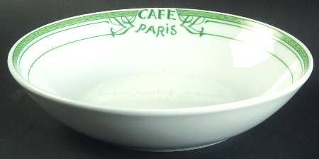 Cafe Paris Green Soup/Cereal Bowl