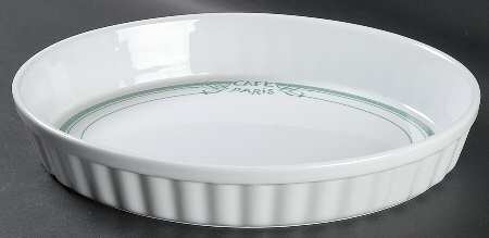 Cafe Paris Green 13" Oval Baker