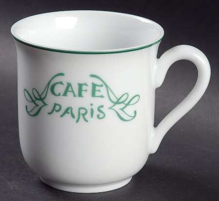 Cafe Paris Green Mug