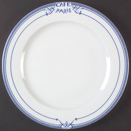 Cafe Paris Blue Service Plate (Charger)