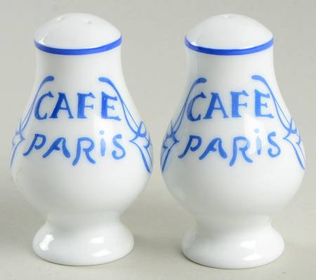 Cafe Paris Blue Salt & Pepper Set