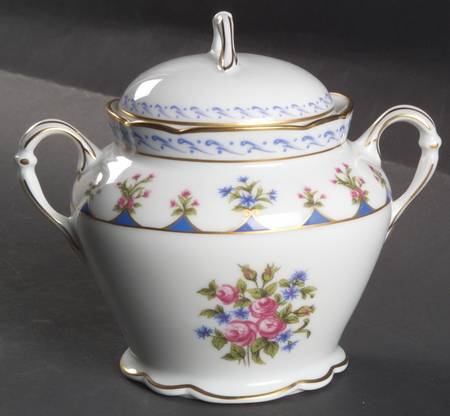 Chateaubriand Blue Oversize Sugar Bowl & Lid