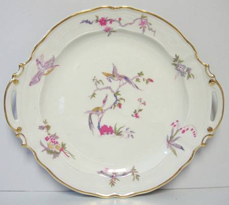 Chantilly Handled Cake Plate