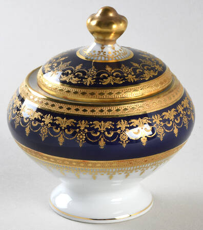 Chenonceaux Cobalt Mini Sugar Bowl & Lid