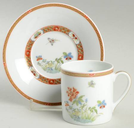 Chef D'Oeuvre Flat Demitasse Cup & Saucer Set