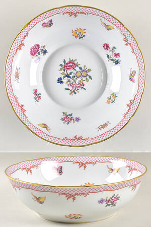 Compagnie Des Indes Red 9" Salad Serving Bowl