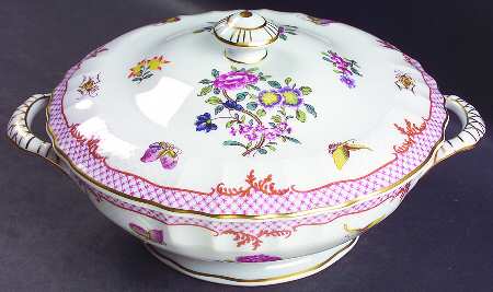 Compagnie Des Indes Red Round Covered Vegetable